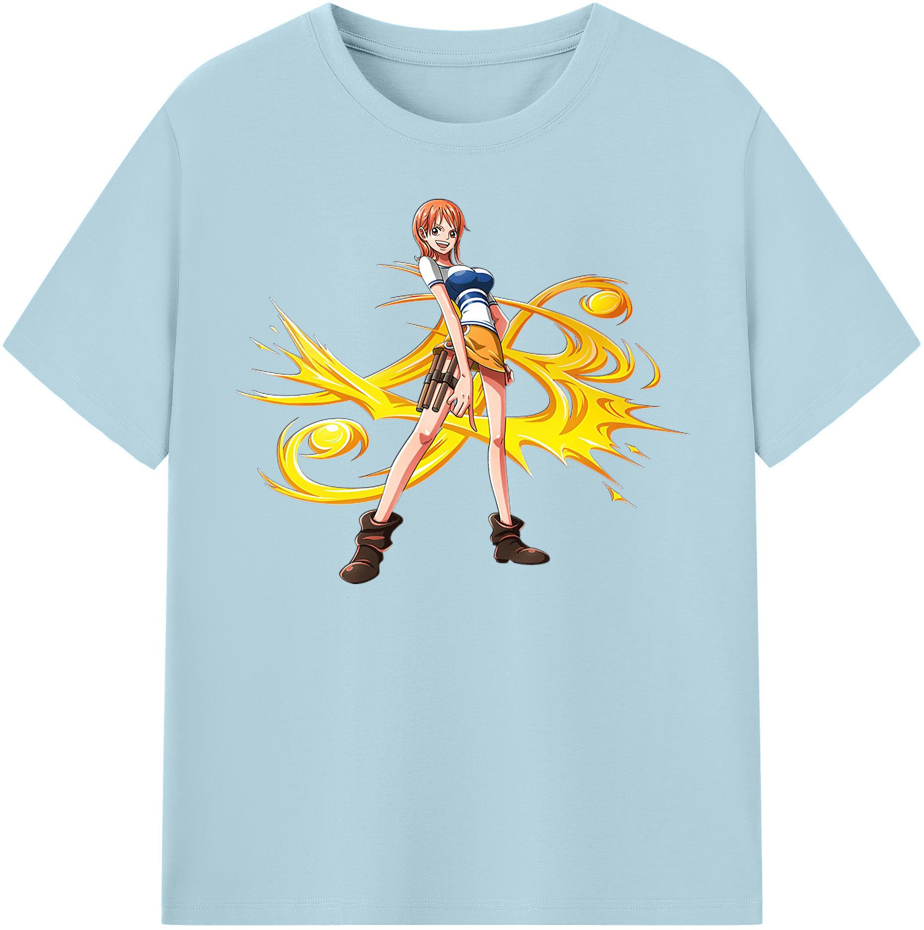 ワンピース ナミ ONE PIECE Nami 綿100％半袖Tシャツ（フロントプリント）